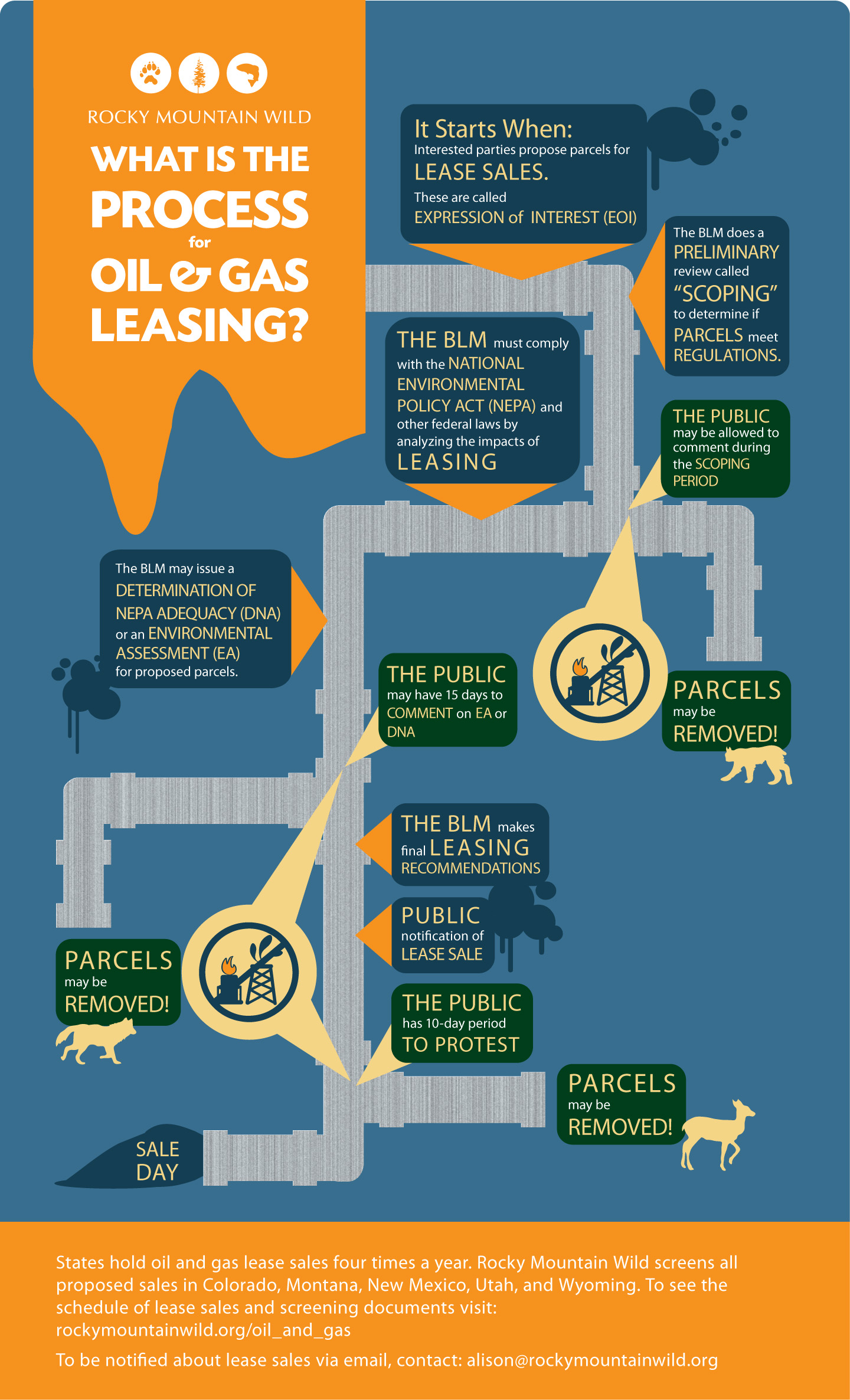 What is the Process for Oil and Gas Leasing Infographic