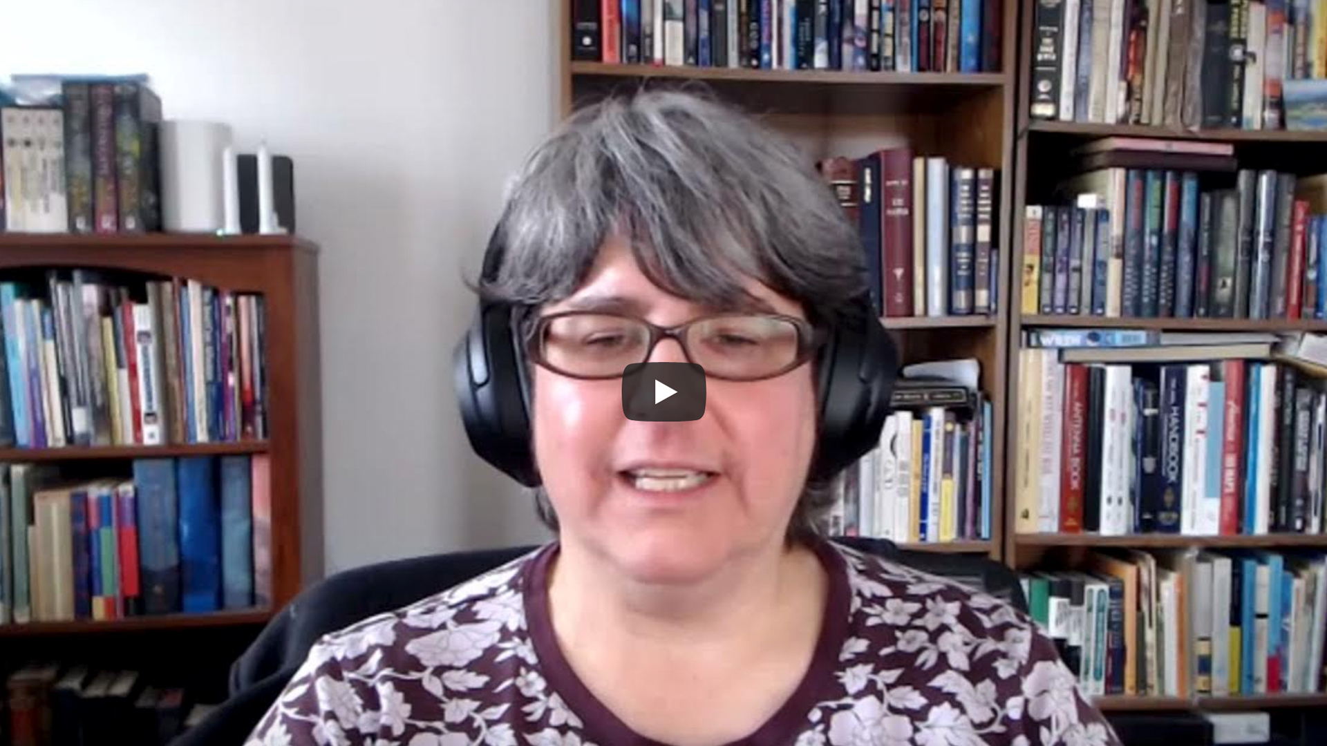 Film still of the oil and gas lease sale comment writing workshop showing Alison talking