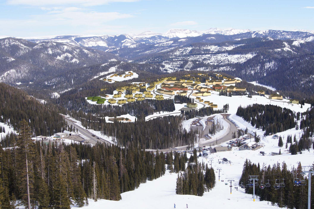 Rendering of the completed proposed Village at Wolf Creek